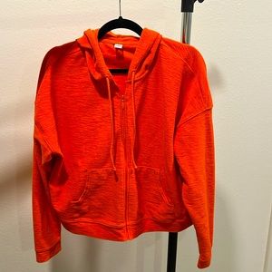 Old Navy bright orange hoodie. Lightweight.